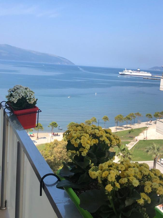 Luxury Seaview Vlora Flat Free Parking Apartment Ngoại thất bức ảnh