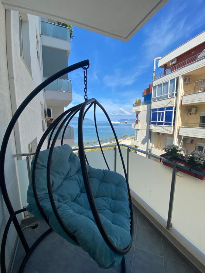 Luxury Seaview Vlora Flat Free Parking Apartment Ngoại thất bức ảnh