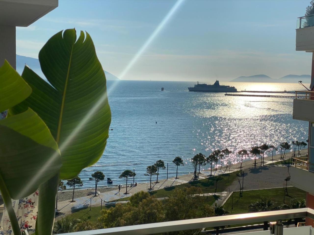Luxury Seaview Vlora Flat Free Parking Apartment Phòng bức ảnh